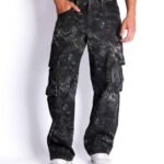 LOCRGRL |Curva CAMUFLADO Relaxed Cargo Negro