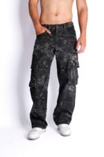 LOCRGRL |Curva CAMUFLADO Relaxed Cargo Negro
