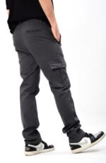 Curva Cargo Recto Gabardina Gris - Imagen 2