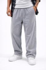 Curva Pantalón Corderoy (Gris)