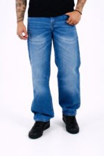 LORXJL77 |Curva Relaxed Azul Desgastado