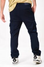 Curva Cargo Recto Gabardina Azul - Imagen 2
