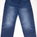 STRAS RELAXED LASER JEAN
