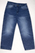 STRAS RELAXED LASER JEAN